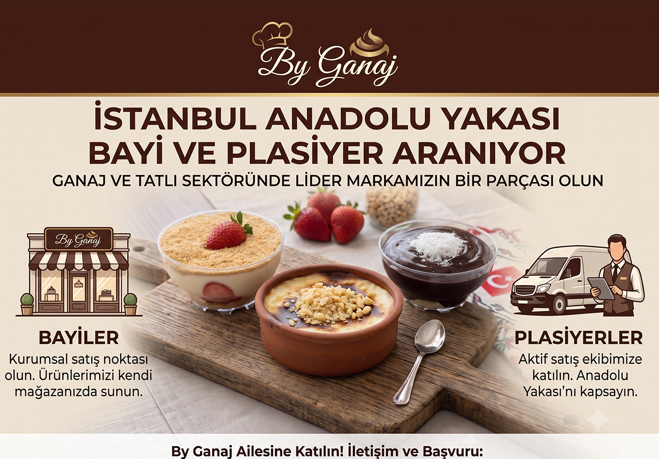 By Ganaj Ailesi Büyüyor: İstanbul Anadolu Yakası İçin Bayi ve Plasiyer Arıyoruz!